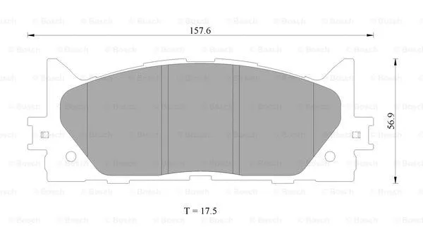 Brake Pad Set, disc brake (0 986 AB2 299)