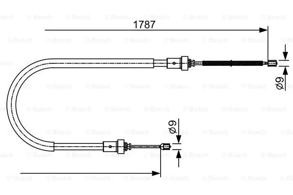 Cable Pull, parking brake (1 987 482 410)