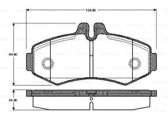 Brake Pad Set, disc brake (0 986 TB2 045)