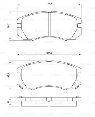 Brake Pad Set, disc brake (0 986 424 211)