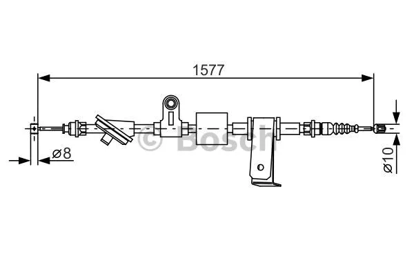Cable Pull, parking brake (1 987 482 286)