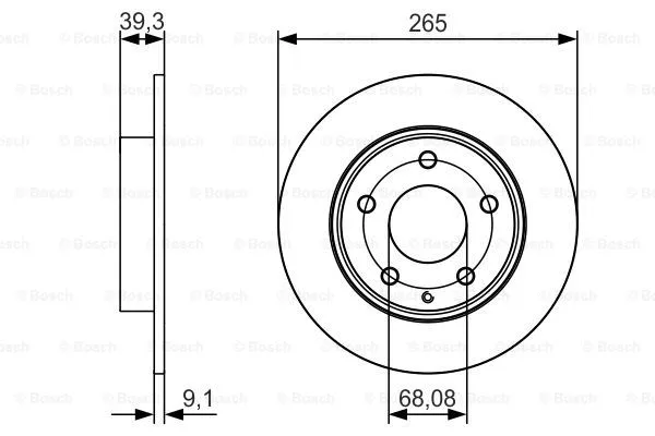 Brake Disc (0 986 479 C26)
