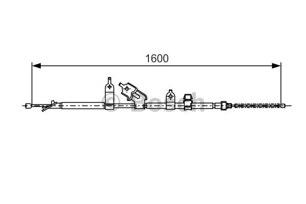 Cable Pull, parking brake (1 987 477 090)