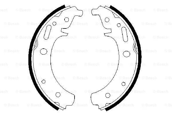 Brake Shoe Set (0 986 487 223)