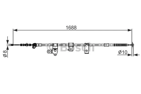 Cable Pull, parking brake (1 987 482 306)