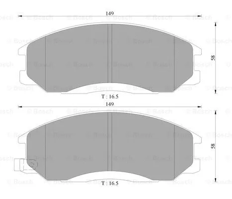 Brake Pad Set, disc brake (0 986 AB3 033)