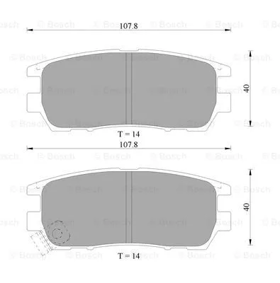 Brake Pad Set, disc brake (0 986 AB9 182)