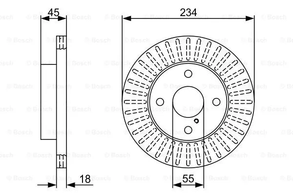 Brake Disc (0 986 479 V65)