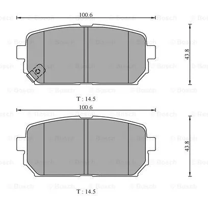 Brake Pad Set, disc brake (0 986 AB3 125)