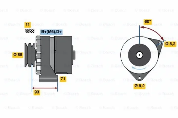 Alternator (0 986 039 150)