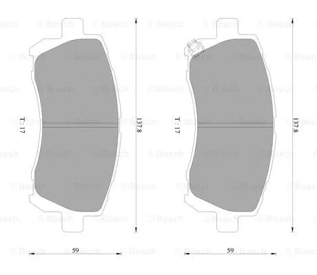 Brake Pad Set, disc brake (0 986 AB2 324)