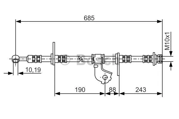 Brake Hose (1 987 476 735)