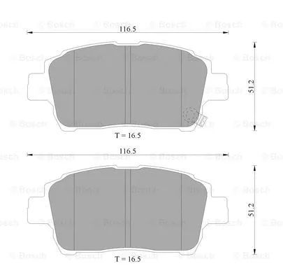 Brake Pad Set, disc brake (0 986 505 225)