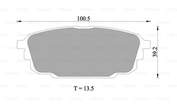Brake Pad Set, disc brake (0 986 505 227)
