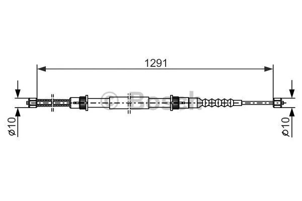 Cable Pull, parking brake (1 987 477 465)