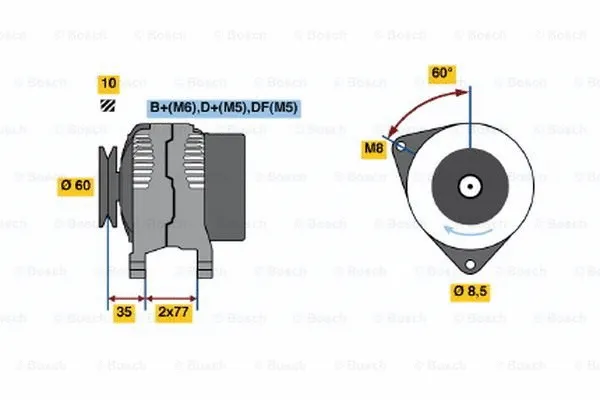 Alternator (0 123 310 055)