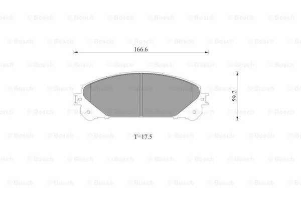 Brake Pad Set, disc brake (0 986 AB1 090)