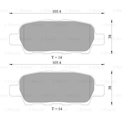 Brake Pad Set, disc brake (0 986 AB1 403)