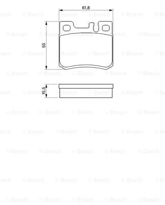 Brake Pad Set, disc brake (0 986 424 358)