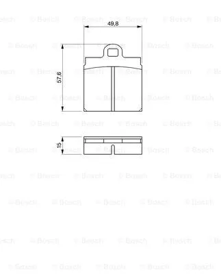 Brake Pad Set, disc brake (0 986 460 701)