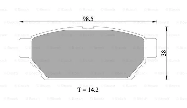Brake Pad Set, disc brake (0 986 505 945)