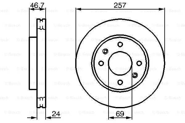 Brake Disc (0 986 479 207)