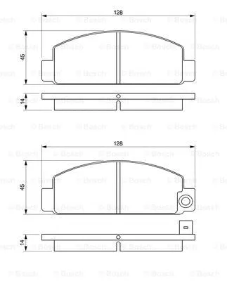Brake Pad Set, disc brake (0 986 424 426)