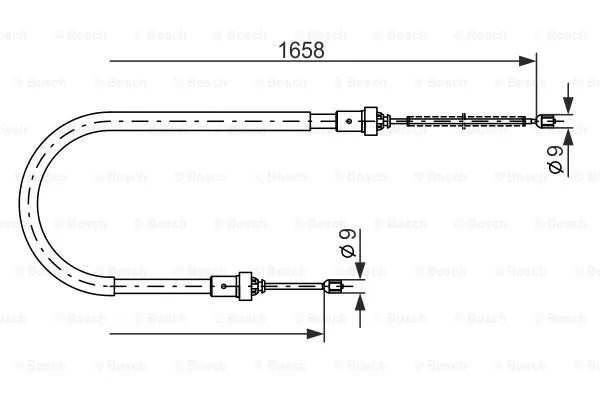 Cable Pull, parking brake (1 987 482 234)