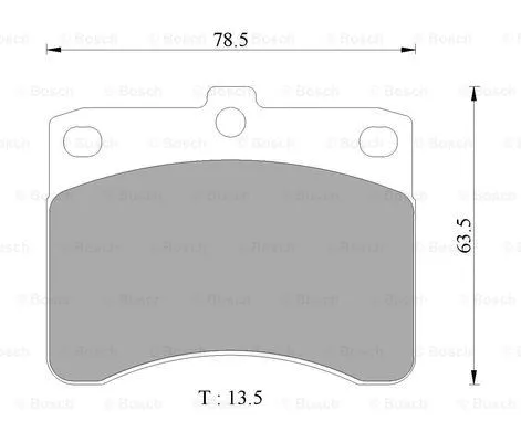 Brake Pad Set, disc brake (0 986 AB2 435)