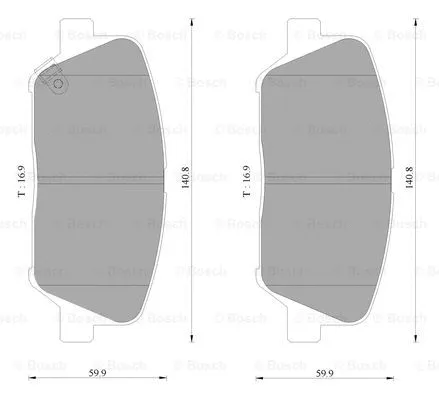 Brake Pad Set, disc brake (0 986 AB3 108)