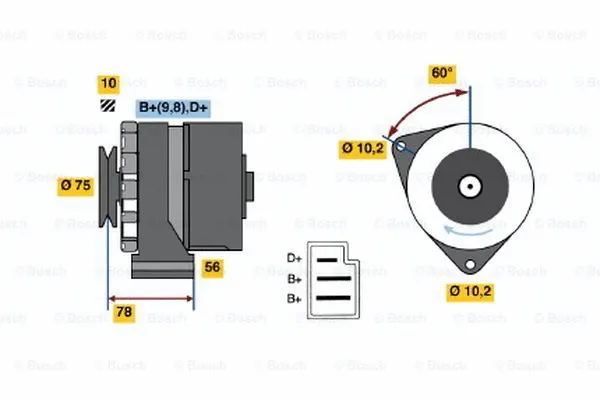 Alternator (0 986 031 440)