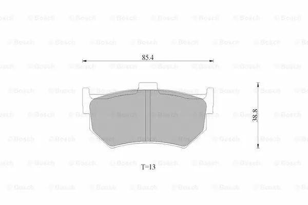 Brake Pad Set, disc brake (0 986 AB9 310)