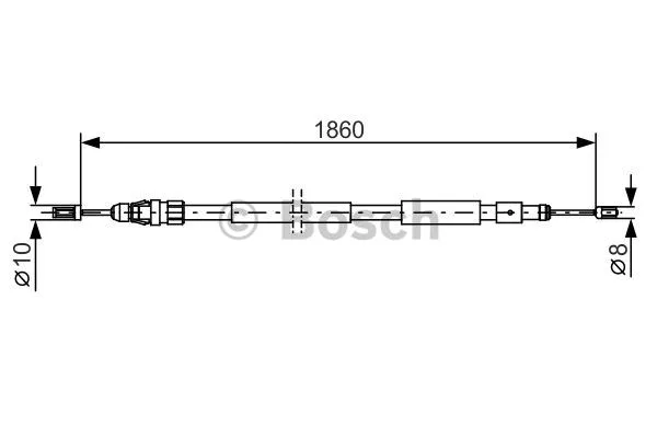 Cable Pull, parking brake (1 987 482 319)