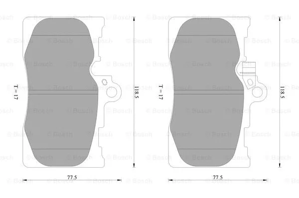 Brake Pad Set, disc brake (0 986 AB2 297)