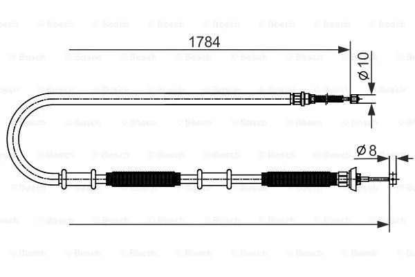 Cable Pull, parking brake (1 987 482 587)