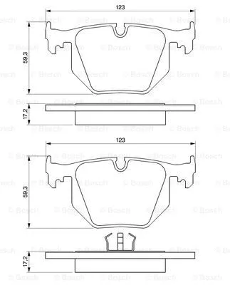 Brake Pad Set, disc brake (0 986 424 365)