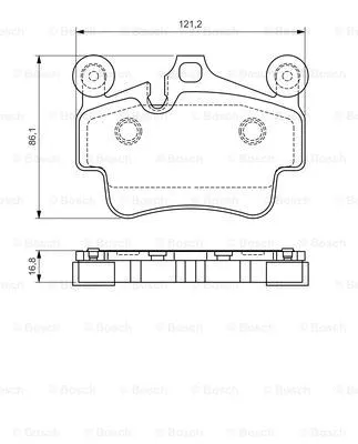 Brake Pad Set, disc brake (0 986 494 567)