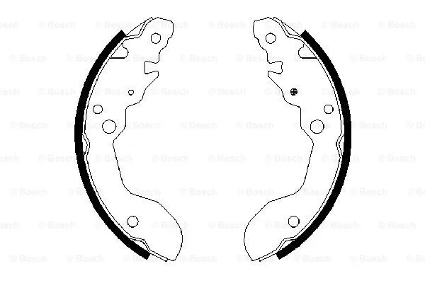 Brake Shoe Set (0 986 487 677)