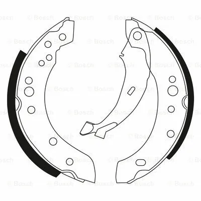 Brake Shoe Set (0 986 BB3 543)