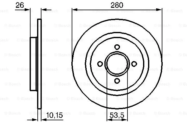 Brake Disc (0 986 479 049)