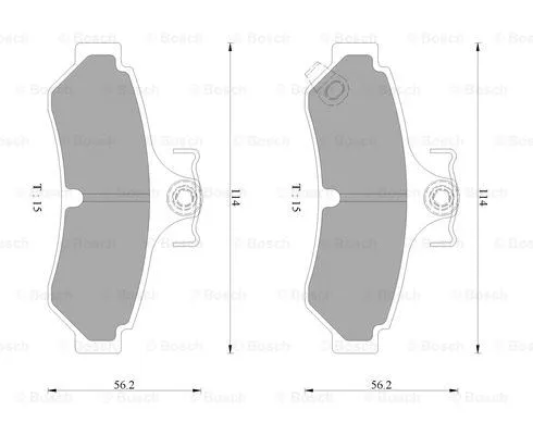 Brake Pad Set, disc brake (0 986 AB9 394)