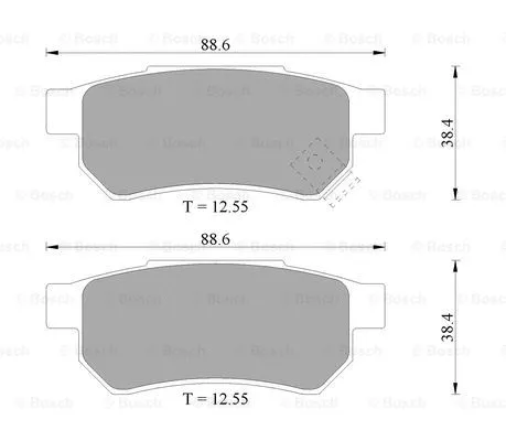 Brake Pad Set, disc brake (0 986 505 729)