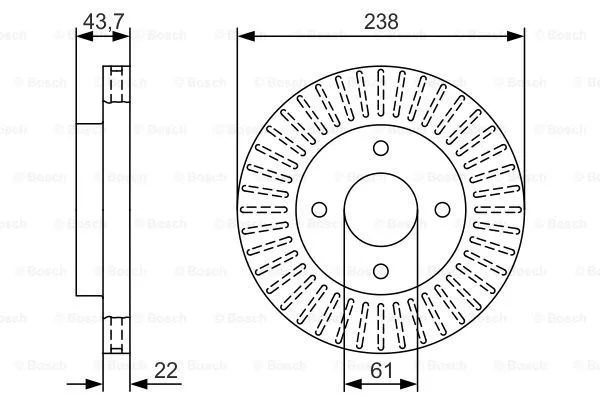 Brake Disc (0 986 479 T31)
