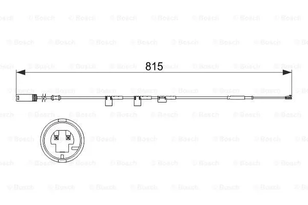 Warning Contact, brake pad wear (1 987 473 524)