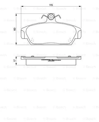 Brake Pad Set, disc brake (0 986 424 092)