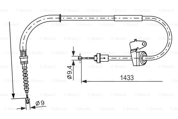 Cable Pull, parking brake (1 987 482 231)