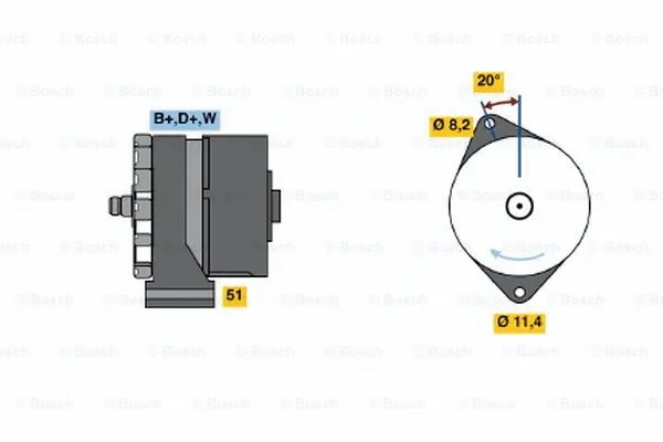 Alternator (0 120 469 523)