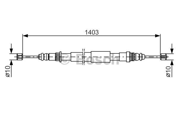 Cable Pull, parking brake (1 987 477 778)