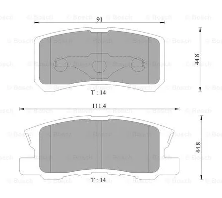 Brake Pad Set, disc brake (0 986 505 079)