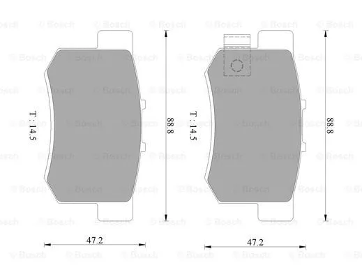 Brake Pad Set, disc brake (0 986 AB9 062)